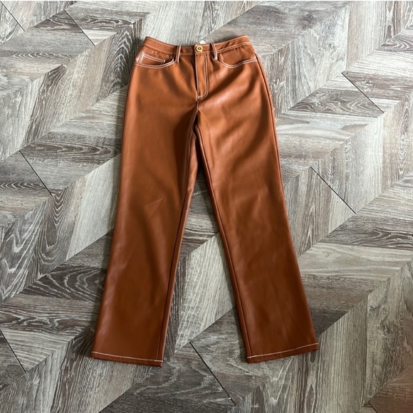 STAUD Elliot faux leather pants - Picture 6 of 8